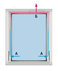 Схема установки вентиляционного клапана